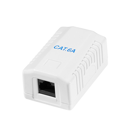 CAT6a surface-mounted box 1x RJ45 STP