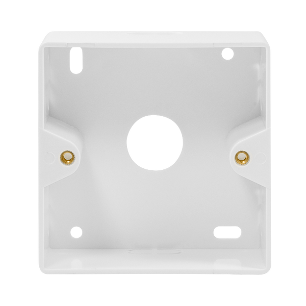 Surface-mounted housing for flush-mounted boxes – 80x80mm (RAL 9003)