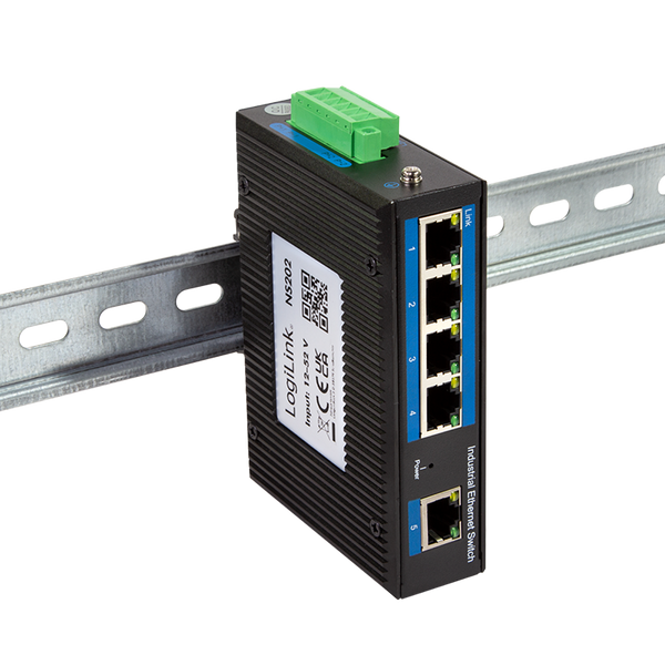 Industrial Gigabit Ethernet Switch 5 Ports