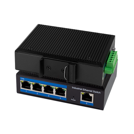 Industrial Gigabit Ethernet PoE Switch 5 Ports