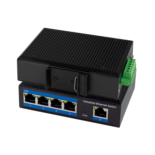 Industrial Gigabit Ethernet PoE Switch 5 Ports