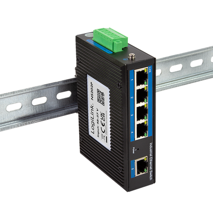 Industrial Gigabit Ethernet PoE Switch 5 Ports
