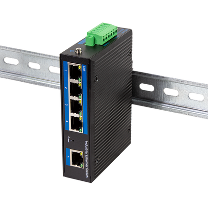 Industrial Gigabit Ethernet PoE Switch 5 Ports