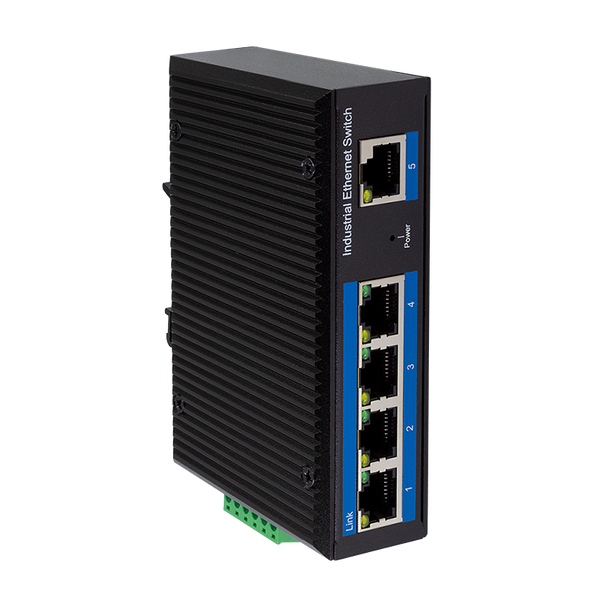 Industrial Gigabit Ethernet PoE Switch 5 Ports