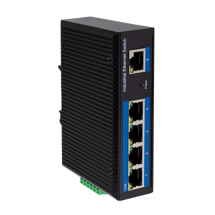 Industrial Gigabit Ethernet PoE Switch 5 Ports