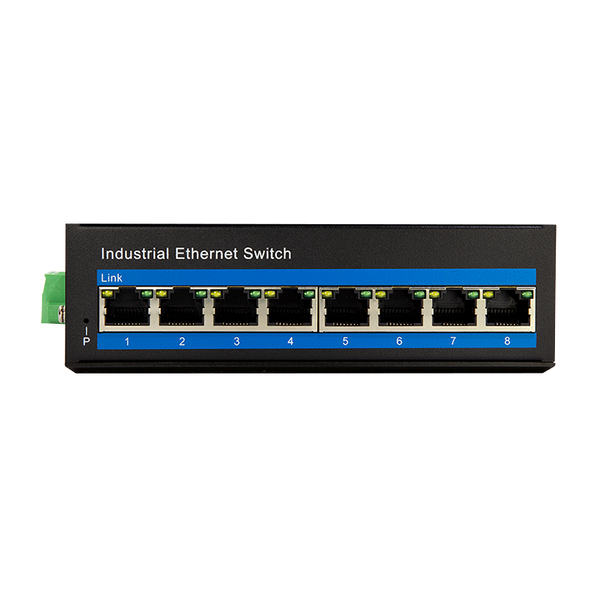 Industrial Gigabit Ethernet Switch PoE 8 Ports