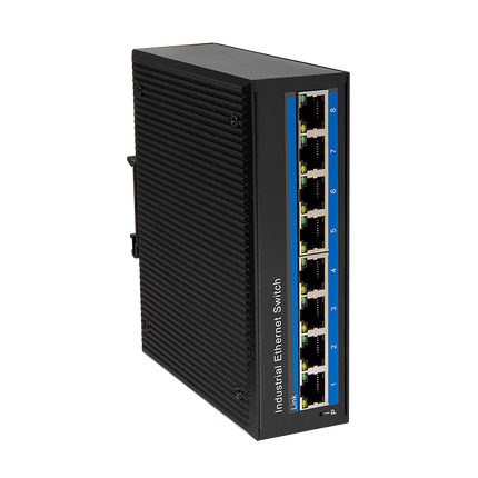 Industrial Gigabit Ethernet Switch PoE 8 Ports