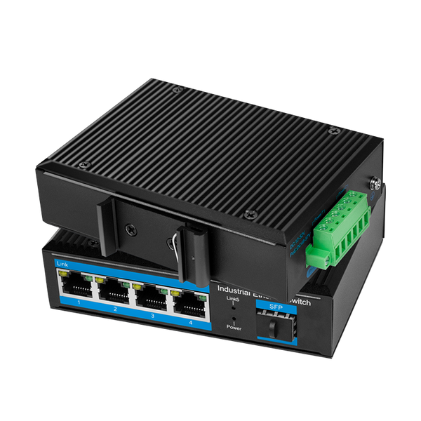 Industrial Gigabit Ethernet Switch 4 Ports + port SFP