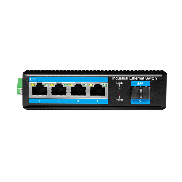 Industrial Gigabit Ethernet Switch 4 Ports + port SFP