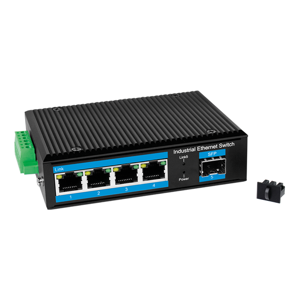 Industrial Gigabit Ethernet Switch 4 Ports + port SFP