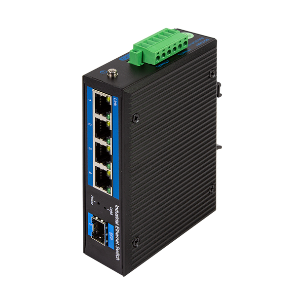 Industrial Gigabit Ethernet Switch 4 Ports + port SFP