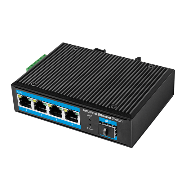 Industrial Gigabit Ethernet Switch 4 Ports + port SFP