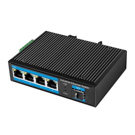 Industrial Gigabit Ethernet Switch 4 Ports + port SFP