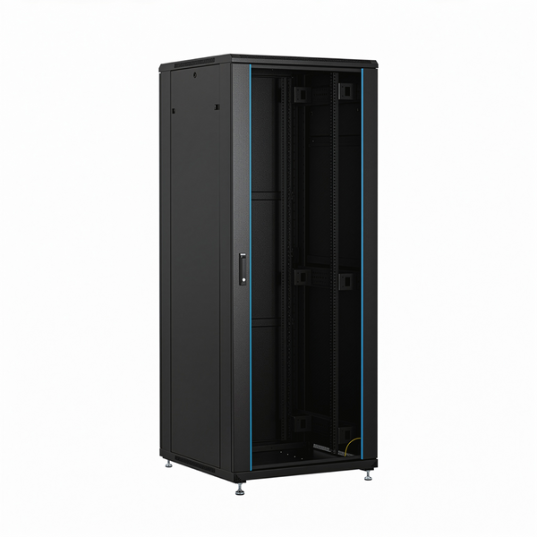 24U Patchkast 600x600x1200 mm (BxDxH) zwart
