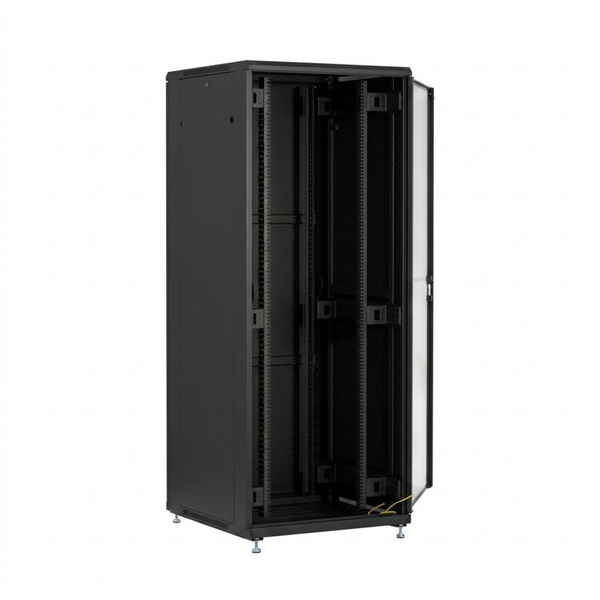 24U Patchkast 600x600x1200 mm (BxDxH) zwart