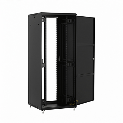 24U Patchkast 600x600x1200 mm (BxDxH) zwart