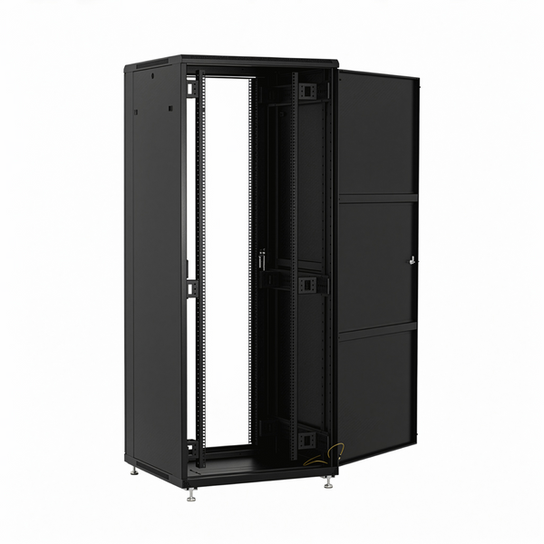 24U Patchkast 600x600x1200 mm (BxDxH) zwart