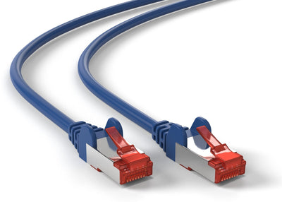 Cat6 S/FTP PIMF LSZH blauw 0.5 meter