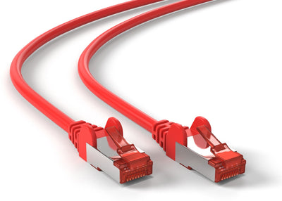 Cat6 S/FTP PIMF LSZH rood 0.5 meter