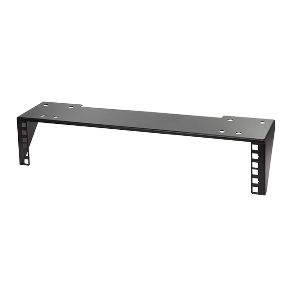19" verticale muurbeugel 2U zwart