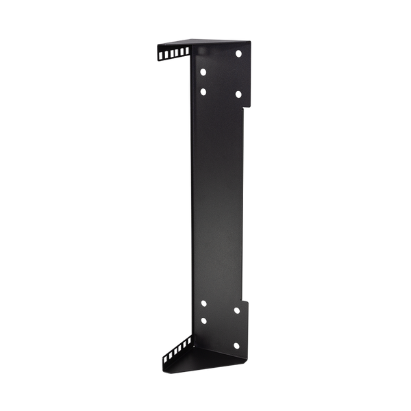 19" verticale muurbeugel 2U zwart