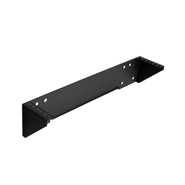 19" verticale muurbeugel 2U zwart