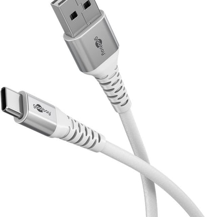 USB-C to USB-A 0.5M flexible silicone textile cable