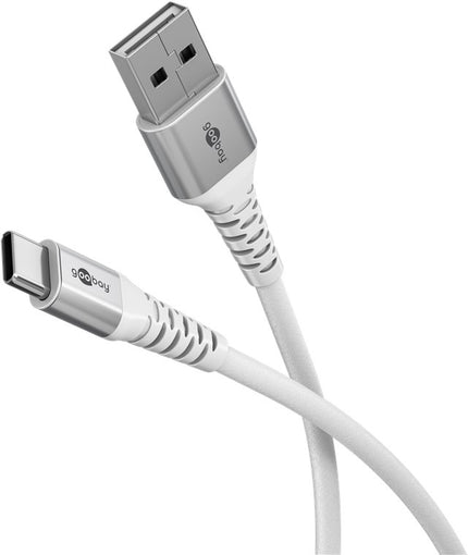 USB-C to USB-A 0.5M flexible silicone textile cable
