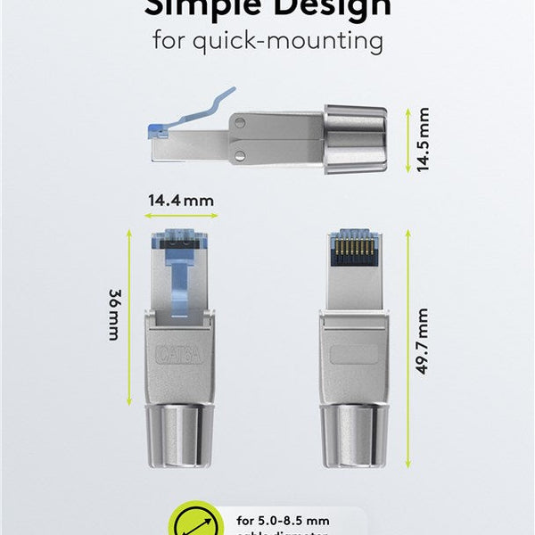 CAT6a Toolless Connector RJ45 - STP