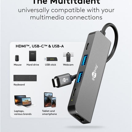 Smart 5-Port USB-C™ Hub with HDMI™ (5 Gbps)