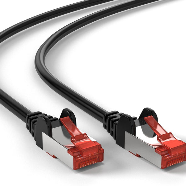 Cat6 S/FTP LSZH 0.25M Black