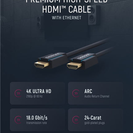 High Speed HDMI Kabel met ethernet 1 meter
