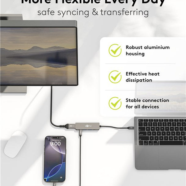 Slimme 5-Poorts USB-C™ Hub met HDMI™ (5 Gbps)