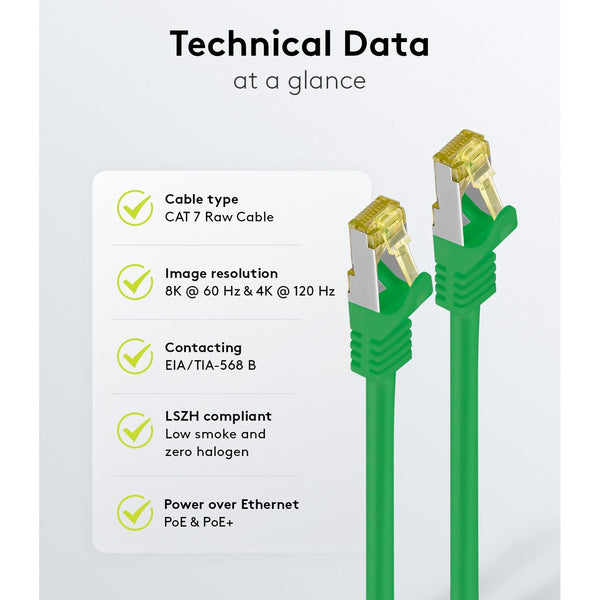 Cat7 30M S/FTP Green