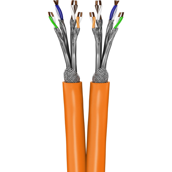 S/FTP CAT7a 1000MHz duplex solid 100M 100% copper halogen free orange