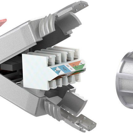 CAT6 Toolless Connector RJ45 - STP voor soepel en stugge kabel