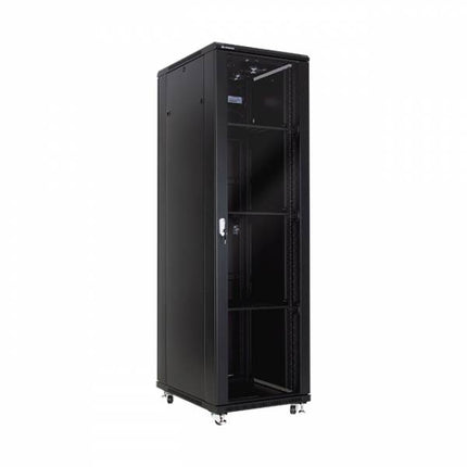 42U server rack with glass door 600x800x2055mm (WxDxH)