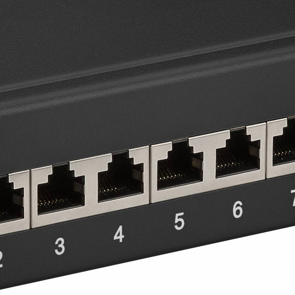 CAT 6a 10 inch patch panel 12 poorts