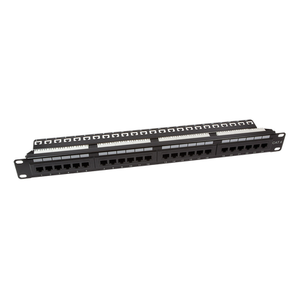 CAT6 24 poorts patchpanel met backbar