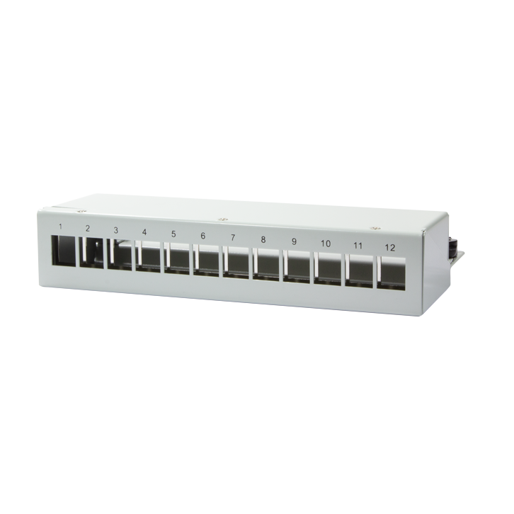 Keystone patch panel box voor 12 keystones – Netwerkkabel.eu
