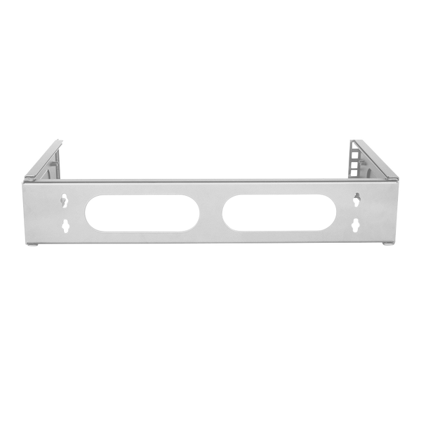 2U wall server rack 494x400x92mm (WxDxH) light gray
