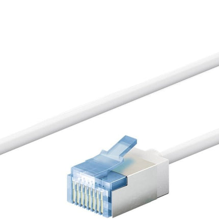 Ultraflexibele 1M CAT 6A-patchkabel, slank, U/FTP, wit