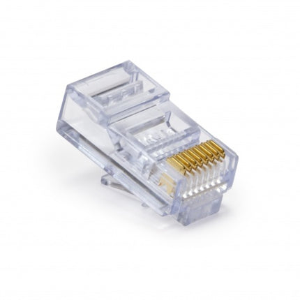 Doorsteek CAT5e Connector RJ45 - UTP 10 stuks voor soepele en stugge kabel