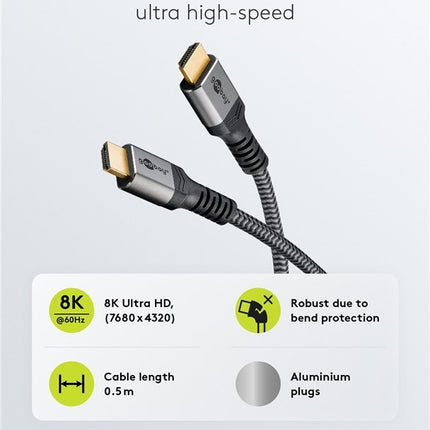 Ultra High-Speed HDMI™-Cable 8K 60Hz 2M