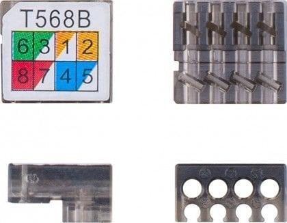 Cat6 STP koppelstuk slim Toolless