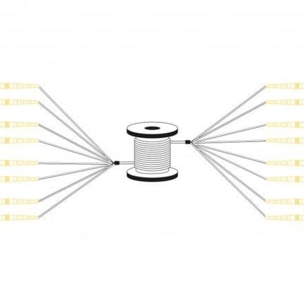 Reeds geassembleerde,  100 M universele breakout glasvezelkabel, singlemode OS2, 8 vezels, LC/UPC - LC/UPC