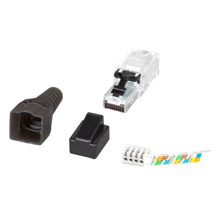 CAT6a Toolless Connector RJ45 - UTP voor soepele en stugge kabel