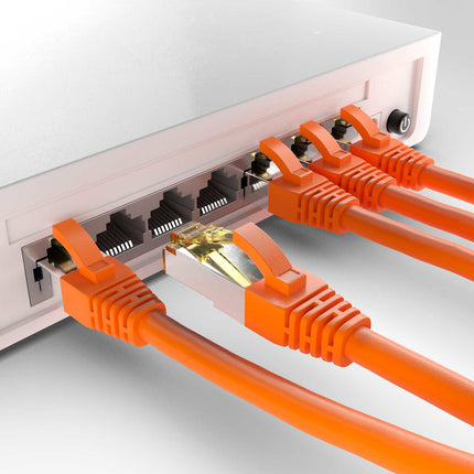 CAT6a S/FTP LSZH 1M Orange