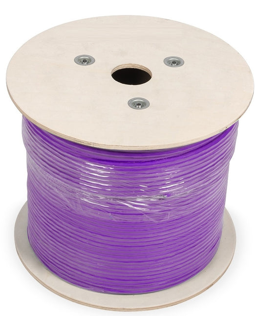 UTP CAT6 network cable solid 500M 100% copper violet