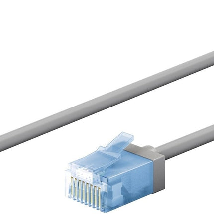 Ultra flexibele 2 M CAT 6A-patchkabel, dun, U/UTP, grijs